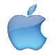  apple blue logo